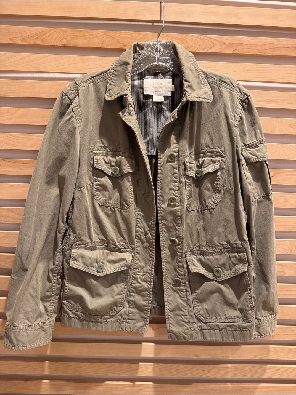 J. Crew Women's Olive Utility Field Jacket - Military Style